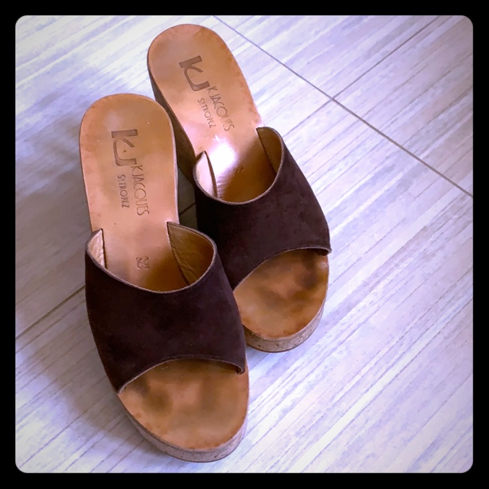 K.Jacques Dark Brown Women's Sandals